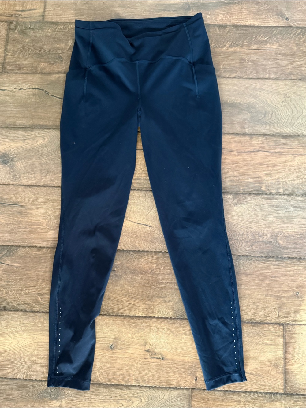 lululemon athletica Navy High-Rise Leggings with Ankle Perforation